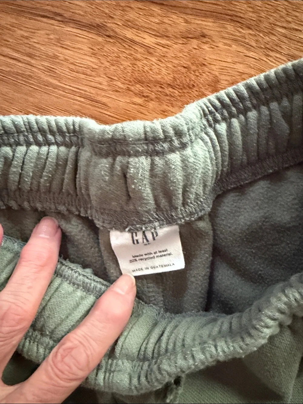 GAP Kids Olive Green & Heather Gray Jogger Sweatpants